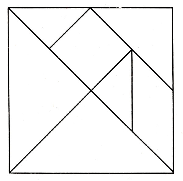 шаблон танграм